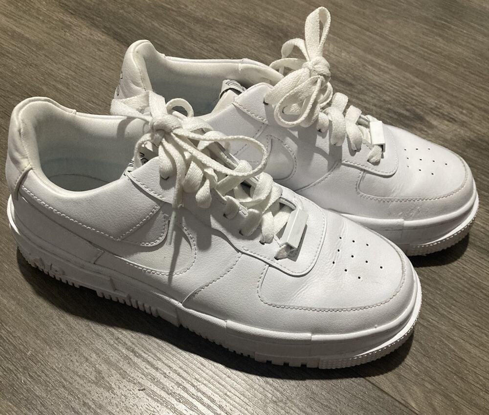 Nike Pixel Air Force One 2021 Release White Shoes US Womens Size 7.5 CK6649-100